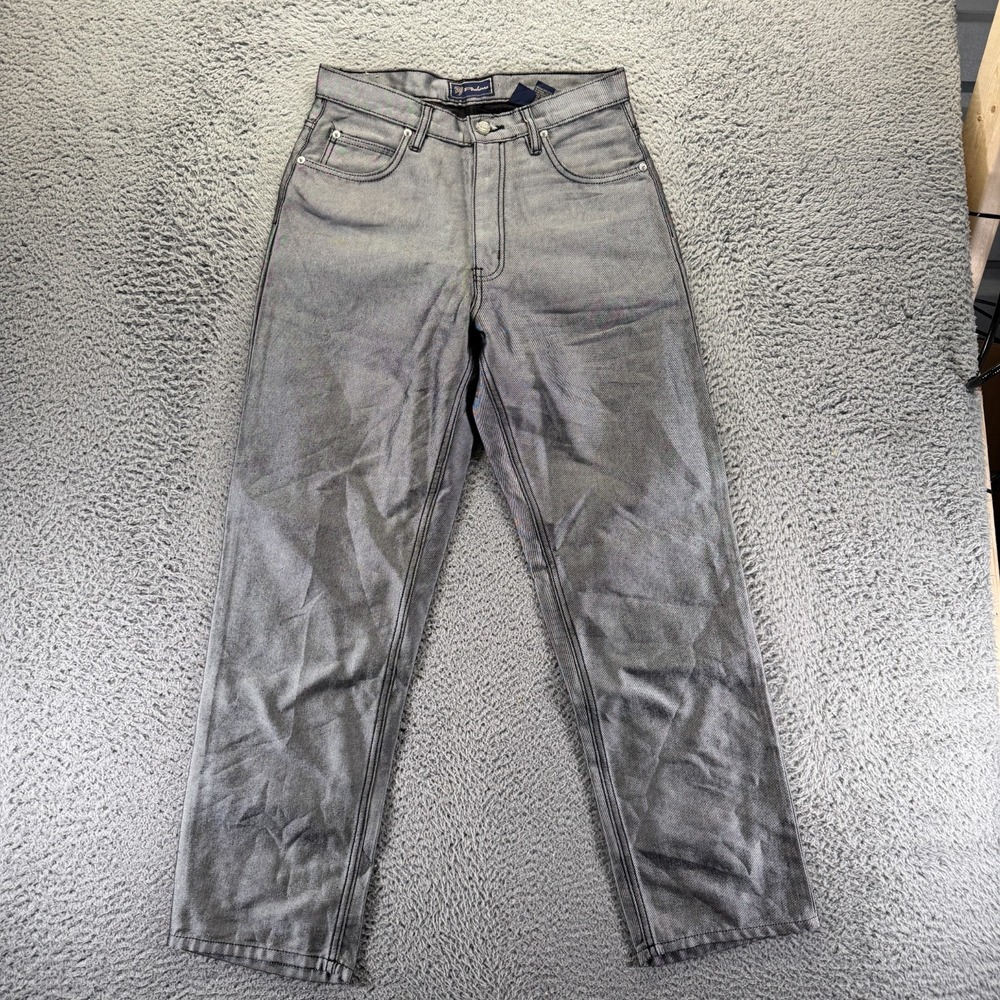 Vintage Pachinno Jeans Womens 30x30 Gray Cotton Straight Leg Workwear Travel
